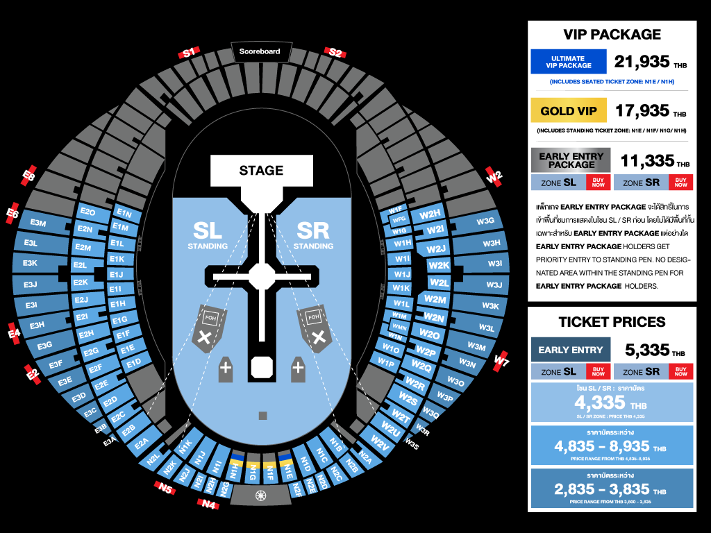 Bangkok Seat Map