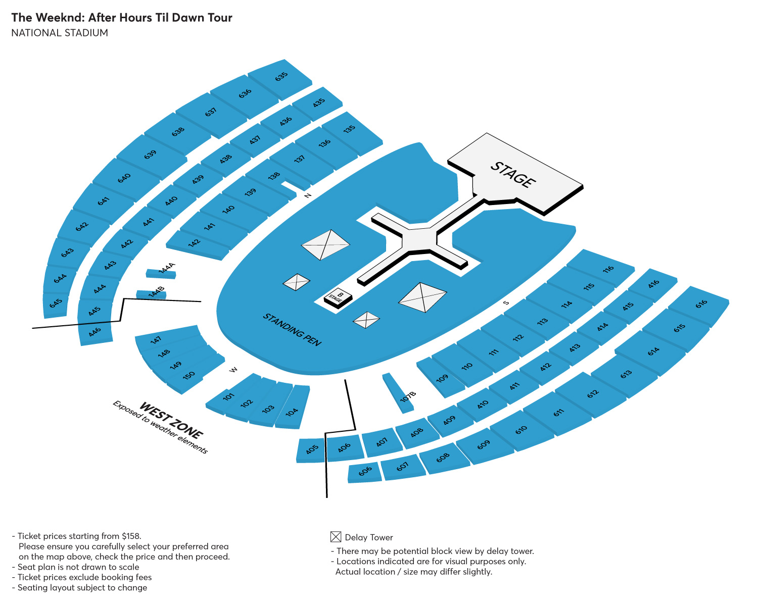 Singapore National Stadium Seat Map